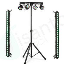 Beamz PartyBar3 9x1W RGB MagicBall + Coppia BARWASH 244 Barra LED