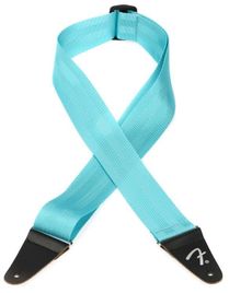 Fender 2" American Professional Seatbelt Strap Miami Blue Tracolla per Chitarra e Basso