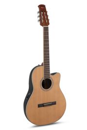 Ovation Applause Traditional AB24CS-4S Mid Cutaway Chitarra Classica Con top in Cedro