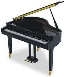 Pear River GP1100 White Pianoforte digirale a coda nero 88 tasti hammer action