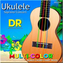 DR STRINGS UMCSC Corde per Ukulele Soprano Multicolor