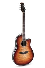 Ovation Celebrity Traditional Plus Mid-depth CS24X-7C-G Cognac Burst Chitarra Acustica Elettrificata