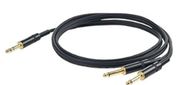 Proel CHLP210LU15 jack stereo 6,3mm - 2x jack mono 6,3mm da 1,5mt