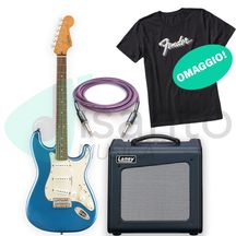 Squier Bundle Classic Vibe 60 Stratocaster LPB + Ampli Valvolare Laney Cub Super 10 + Reference Dammiuncavo 3,25 mt + Maglietta OMAGGIO