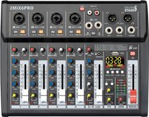 Italian Stage 2MIX6PRO Mixer 6 Canali con USB e Bluetooth