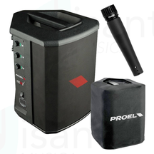 Proel FREEONEX Sistema portatile Bluethooth con Mixer 200W + JTS PDM57 Microfono + COVER FREEONEX