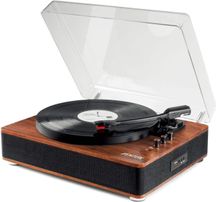 FENTON RP162D Record Player Bluetooth Darkwood Giradischi