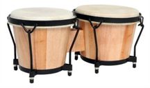 ZHB1007 Coppia di Bongos 6-7" in legno chiaro