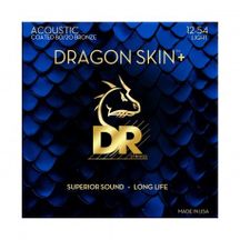 DR STRINGS Da8-12 Dragon Skin+ Muta di corde per chitarra acustica 12-54