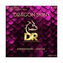 DR STRINGS Deq-9 Dragon Skin+ Muta di corde per chitarra elettrica 9-42