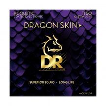 DR STRINGS Da8-11 Dragon Skin+ Muta di corde per chitarra acustica 11-50