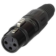 PROEL XLR3FVBK Connettore XLR 3 POLI Femmina Nero