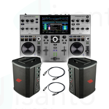 DENON DJ Prime GO+ Proel FREEONEX Coppia + Cavi