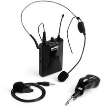 GEMINI GMU HSL 100 Sistema Microfonico Wirelles Headset e Lavalier 863-865 MHz