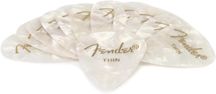 Fender Shape 351 Thin Plettri White Set 12 picks