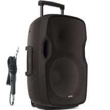 GEMINI AS-15 To Go Cassa Portatile con microfono, lettore USB e Trolley 2000W