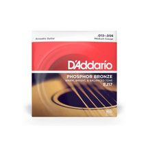 D'Addario EJ17 Phosphor Bronze Muta di corde per chitarra acustica, Medium, 013-056