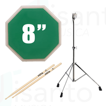 Pad Allenatore 8" Kit + Supporto + bacchette