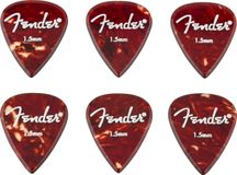 FENDER Aero Acrylic Picks 6-pezzi 1.5mm