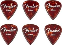 FENDER Aero Acrylic Picks 6-pezzi 2.0mm