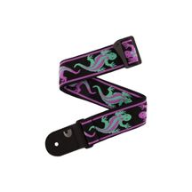 D'Addario Tracolla Planet Waves vintage, Lizards Green/Purple