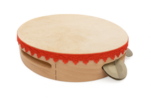 Tamburello in Pelle Diametro 35 Rosso