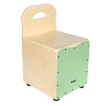 STAGG Cajon per bambino in tiglio frontale verde
