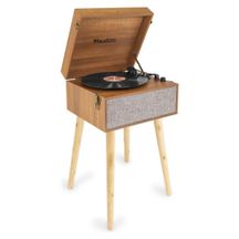 AUDIZIO Fremont Record Player Giradischi con Stand in legno