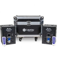 COLORKEY Dazzler FX MKII Black (2 Pack) + Flight Case