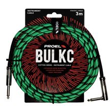 PROEL BULK120CLU3GN Cavo per strumenti 3mt Verde e Nero