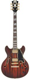 B-STOCK D'angelico Deluxe Mini DC Satin Brown Burst Chitarra Semiacustica