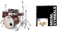 Pearl Decade Maple DMP925F C260 Satin Brown Burst Batteria acustica + Piatti Meinl