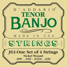 D'Addario J63 Muta di Corde 09-30 Per Banjo