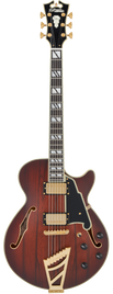 D'angelico Deluxe SS Satin Brown Burst Chitarra Semiacustica