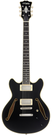 D'Angelico Exce DC Tour Solid Black Chitarra semiacustica