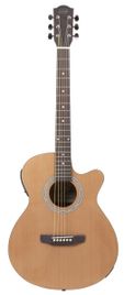 De Salvo AG3CEQMJ Mini Jumbo Chitarra Acustica Natural Elettrificata