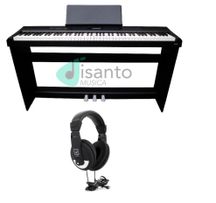 ECHORD SP10 Black Pianoforte digitale nero Completo di Stand e Pedaliera e Cuffie