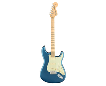 Fender American Performer Stratocaster MN Satin Lake Placid Blue Chitarra elettrica con borsa