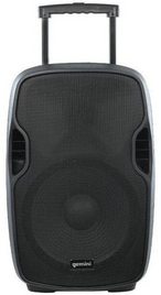 GEMINI AS-15 To Go Cassa Portatile con microfono, lettore USB e Trolley 2000W
