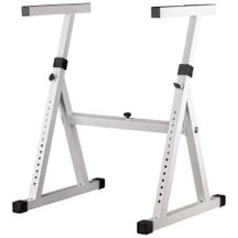PROEL KS350WH Supporto a Z Regolabile per Tastiera e Mixer Bianco