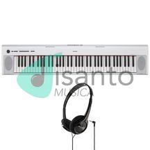 Yamaha NP32 Piaggero White Tastiera dinamica portatile 76 tasti con cuffia omaggio