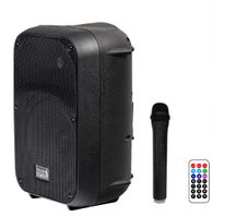 Italian Stage FRX08AW Cassa attiva multifunzione portatile con radiomicrofono, USB e Bluetooth
