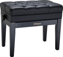 Roland RPB-500BK Satin Black Panca per pianoforte regolabile con scomparto per spartiti nera satinata