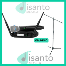 Shure GLXD24+ / BETA87A + Asta Omaggio Bundle 