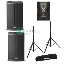 FBT X-Lite 112A Coppia Casse Attive 3.000W + Supporti