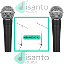 Shure SM58 + Aste Omaggio Doppio Bundle 