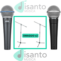 Shure Beta 58A + SM58 + Aste Omaggio Doppio Mix Bundle 