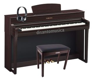 Yamaha Clavinova CLP735 Rosewood Pianoforte digitale palissandro + panca + cuffie omaggio