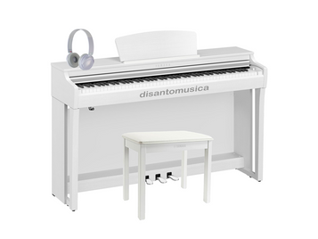 Yamaha Clavinova CLP725 White Pianoforte digitale bianco+ panca + cuffie omaggio