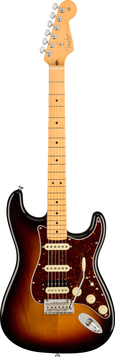Fender American Professional II Stratocaster HSS MN 3-Color Sunburst Chitarra elettrica con borsa